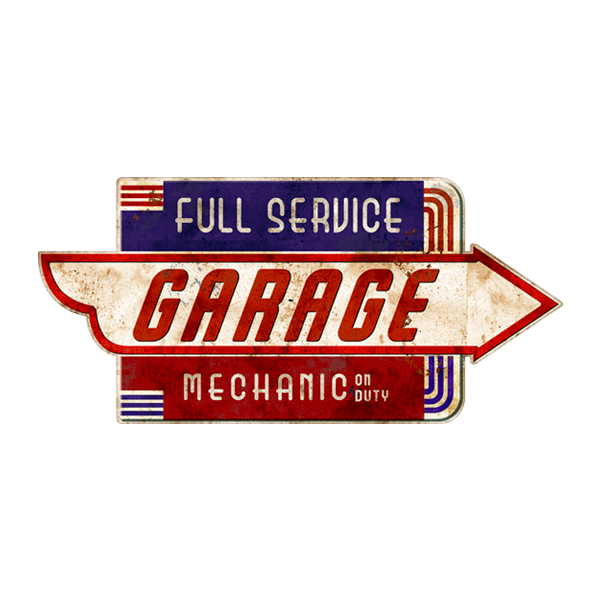 Wall Stickers: Garage Mechanic on Duty