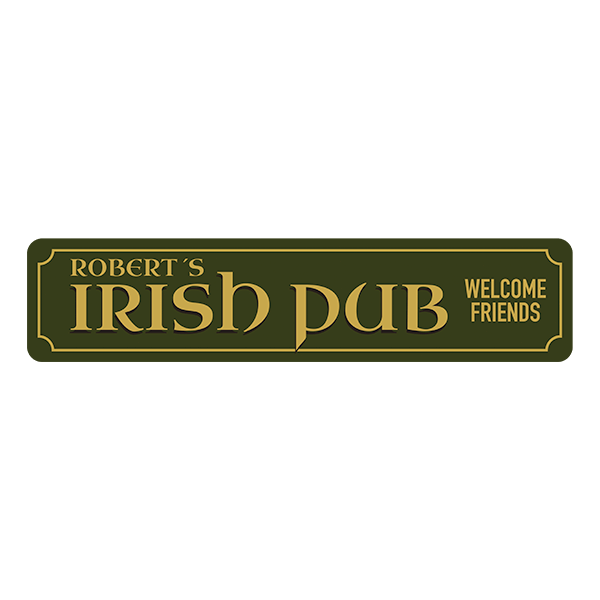 Wall Stickers: Irish Pub Welcome Friends