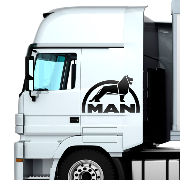 Car & Motorbike Stickers: MAN Lion logo for truck