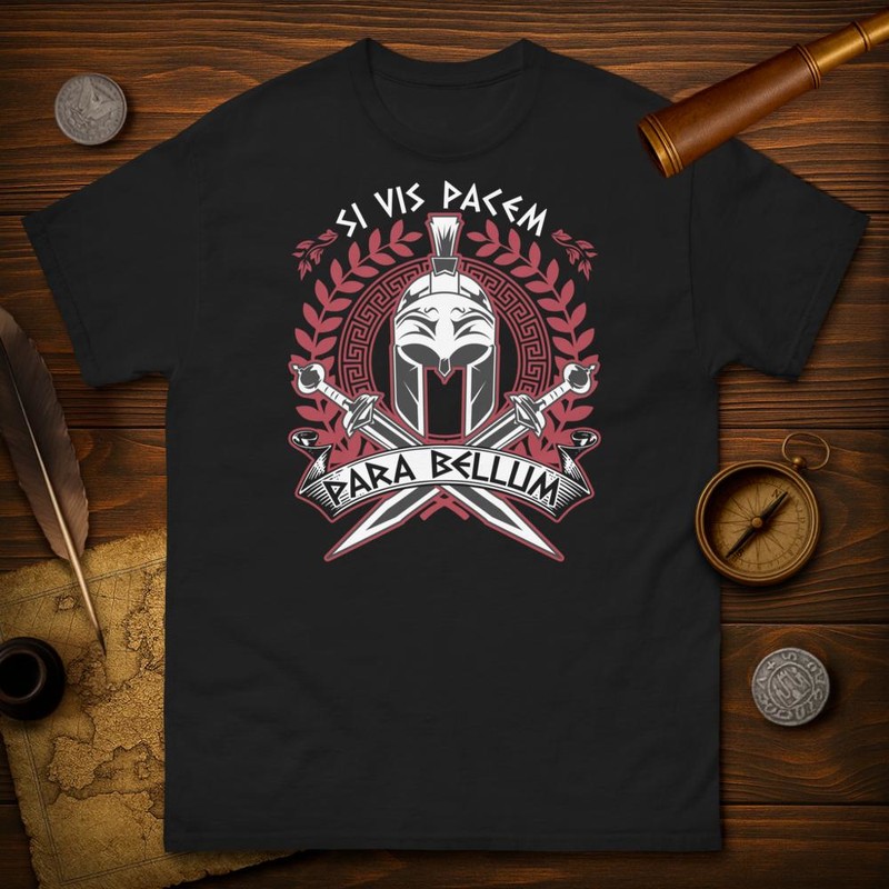 T-shirts: Si Vis Pacem Para Bellum: Strength and Strategy
