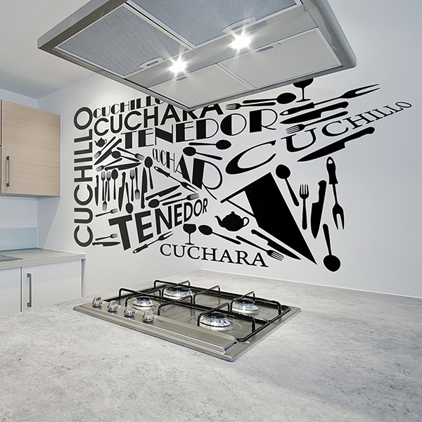 Wall Stickers: Kitchen cutlery