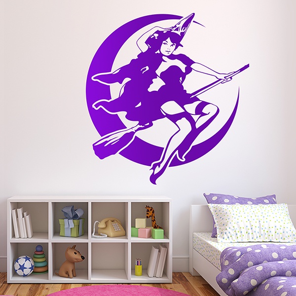 Wall Stickers: bruja pin up