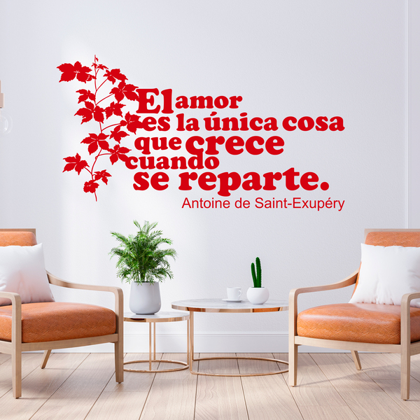 Wall Stickers: Amor Crece Exupery