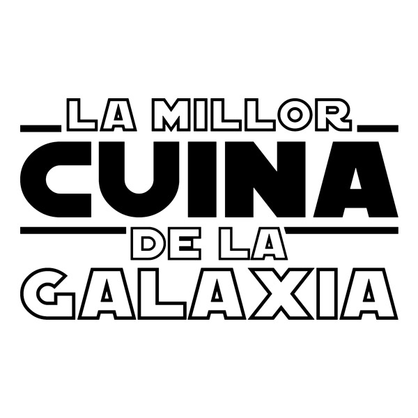 Wall Stickers: The Best Kitchen in the Galaxy in Catalan