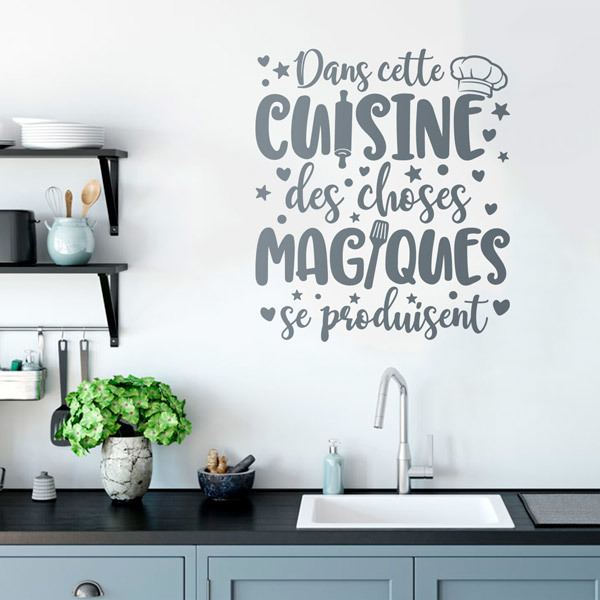 Wall Stickers: Magic Kitchen in French