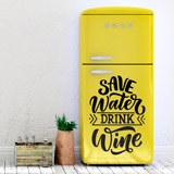 Wall Stickers: Save Water Drink Wine 2