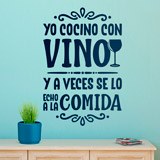 Wall Stickers: I Cook with Wine 2