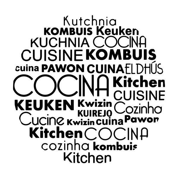 Wall Stickers: Cooking Languages in Spanish