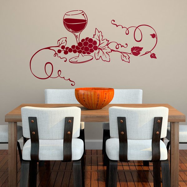 Wall Stickers: Delicious Glass of Wine