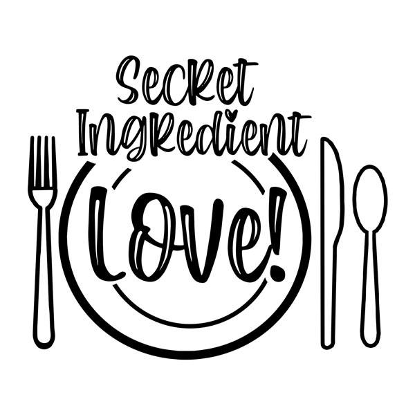 Wall Stickers: Secret ingredient, Love!