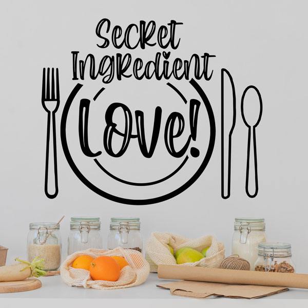 Wall Stickers: Secret ingredient, Love!