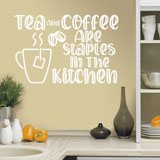 Wall Stickers: Tea and coffee are staples in the kitchen 2