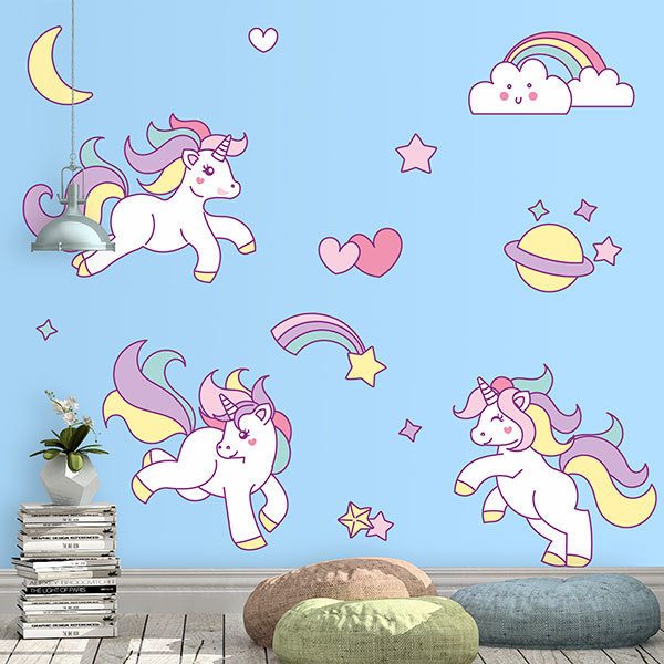 Wall Stickers: Unicorn Children