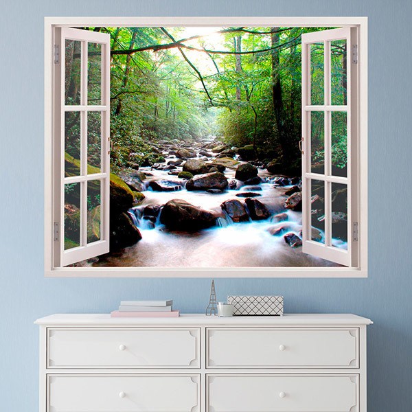 Wall Stickers: Stones in the river spring