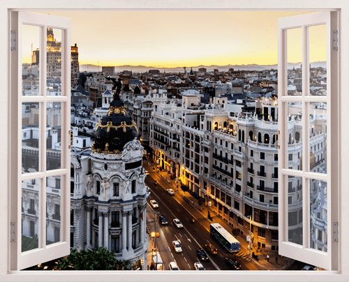 Wall Stickers: Gran Vía in Madrid