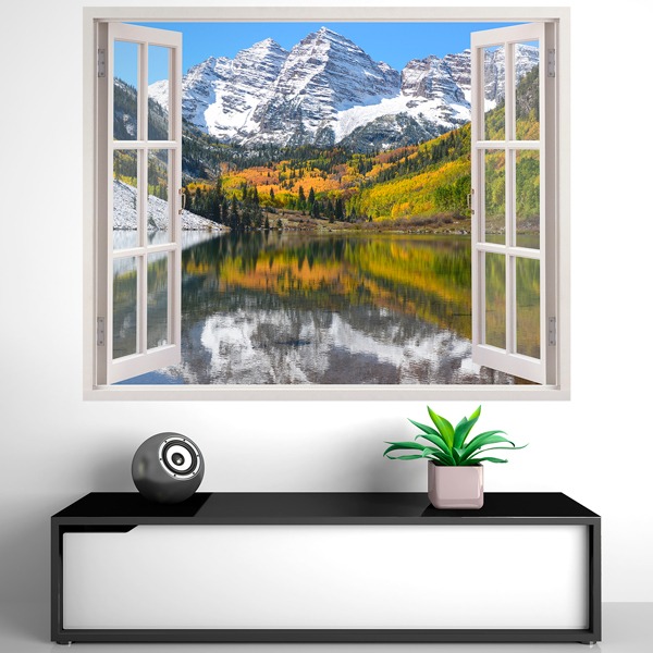 Wall Stickers: Mountain, valley and lake
