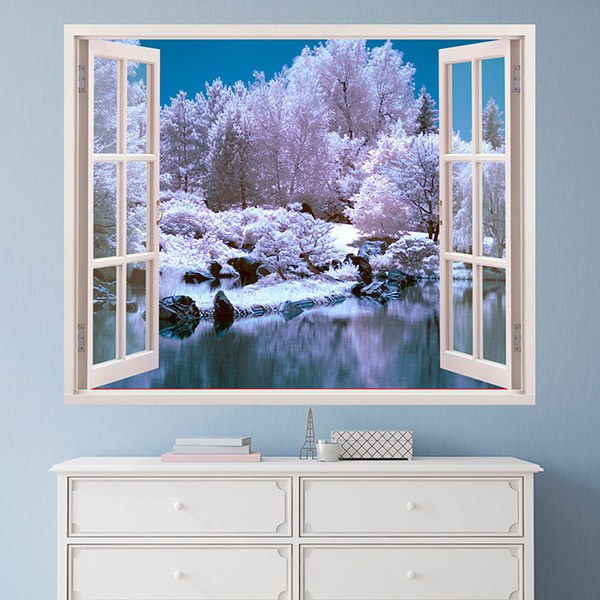 Wall Stickers: Snowy forest