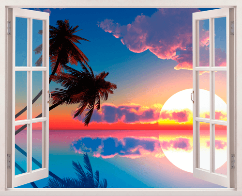 Wall Stickers: Hawaiian Sunset