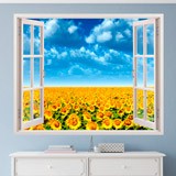 Wall Stickers: Field of sunflowers 3