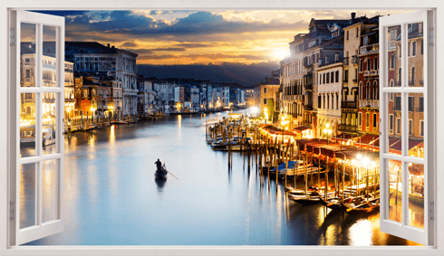 Wall Stickers: Nightfall in Venice