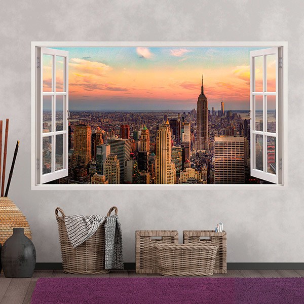 Wall Stickers: Panorama skyline of New York