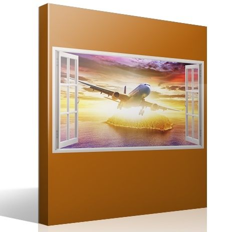 Wall Stickers: Commercial aircraft in the Caribbean