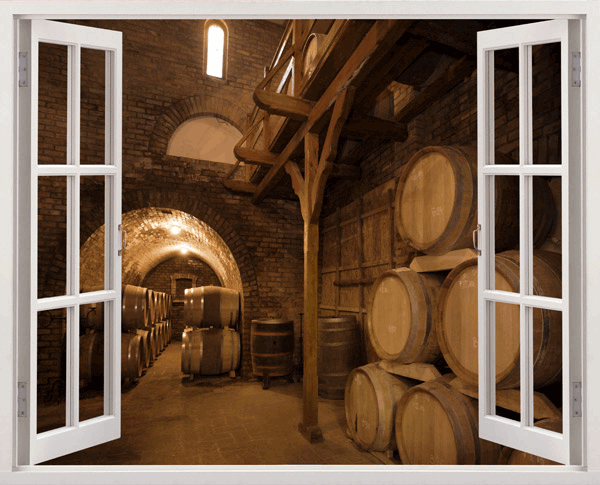 Wall Stickers: Wine barrels