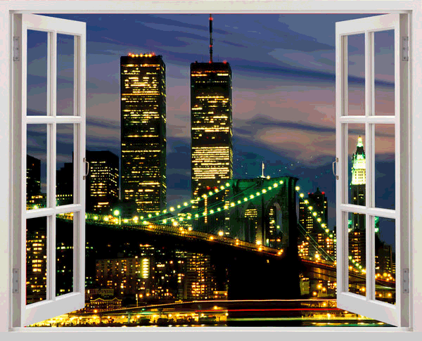 Wall Stickers: Twin Towers, New York