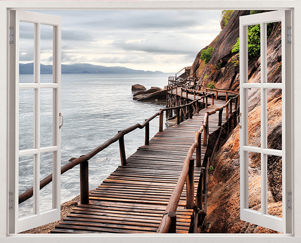 Wall Stickers: Footbridge of Sea