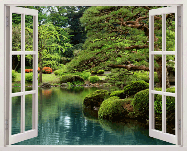 Wall Stickers: Relaxing Japanese Garden