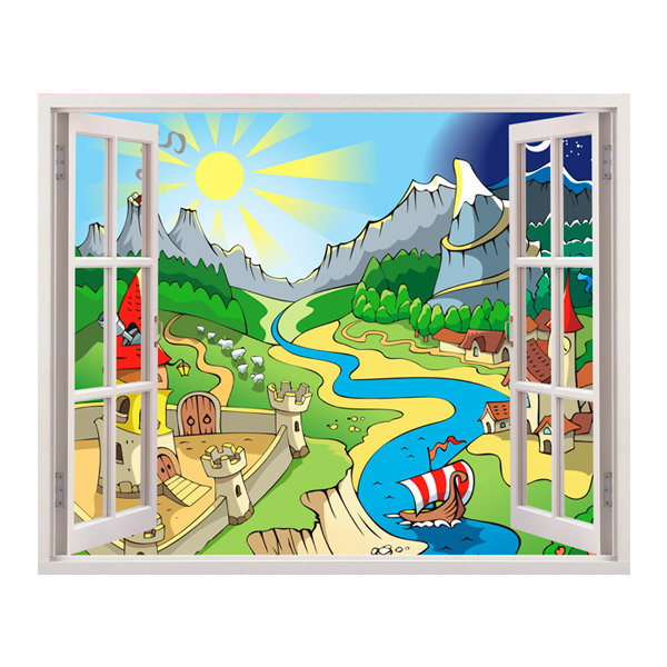 Stickers for Kids: Window Adventure Valley