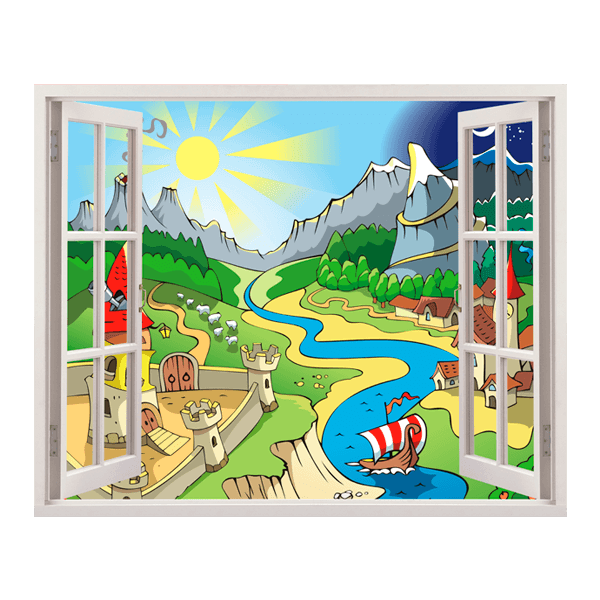 Stickers for Kids: Window Adventure Valley