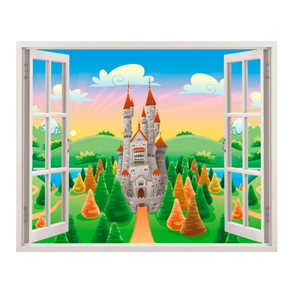 Stickers for Kids: Castle window of the sun