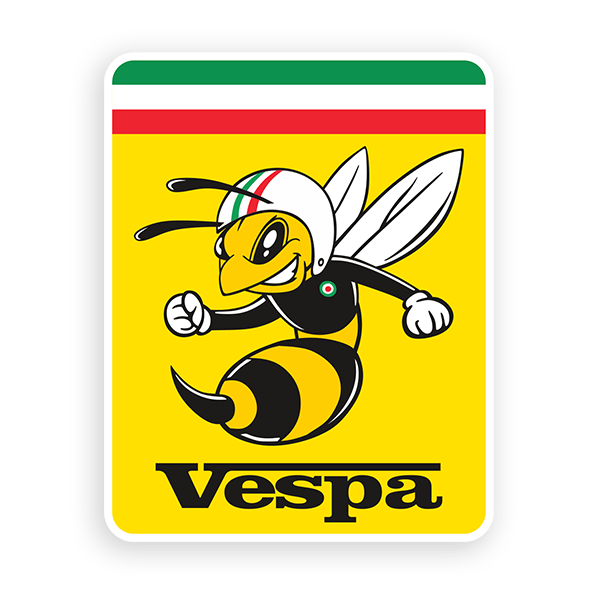 Car & Motorbike Stickers: Italian Vespa Bee