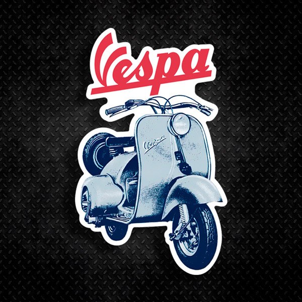 Sticker Motorbike Vespa Vintage