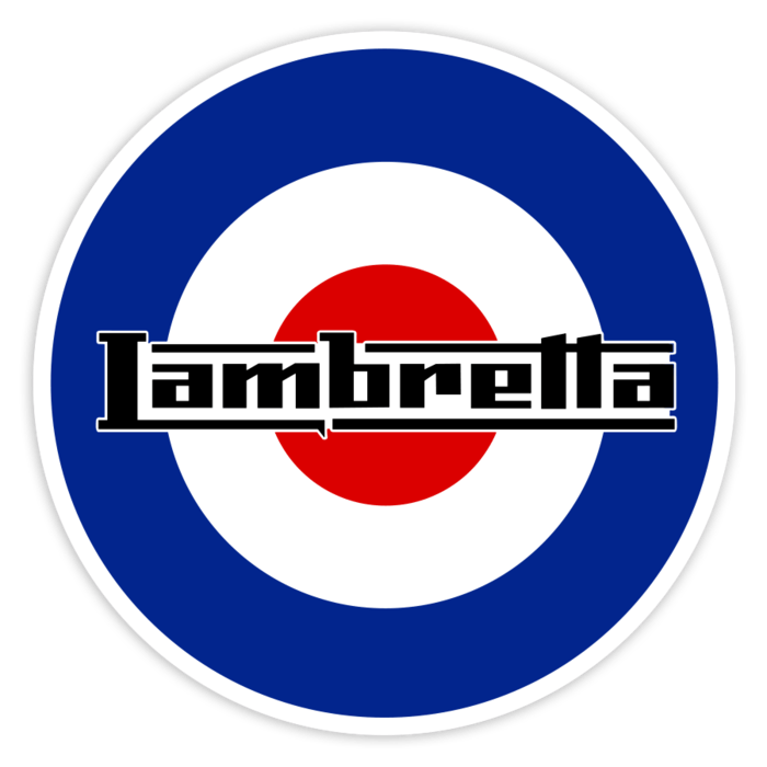 Car & Motorbike Stickers: Lambretta on RAF Mod Roundel