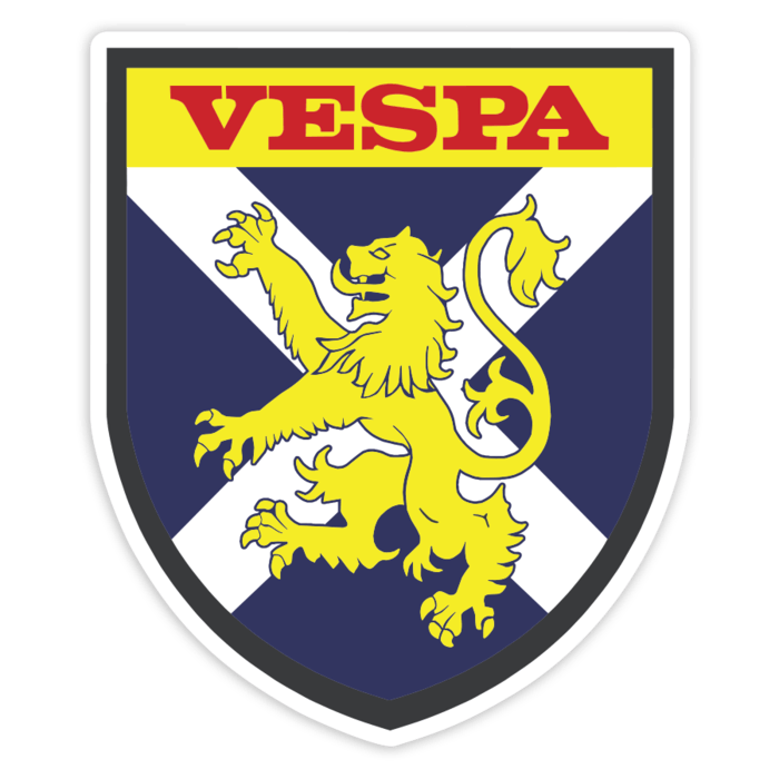Car & Motorbike Stickers: Vespa Scottish Lion and Saint Andrew