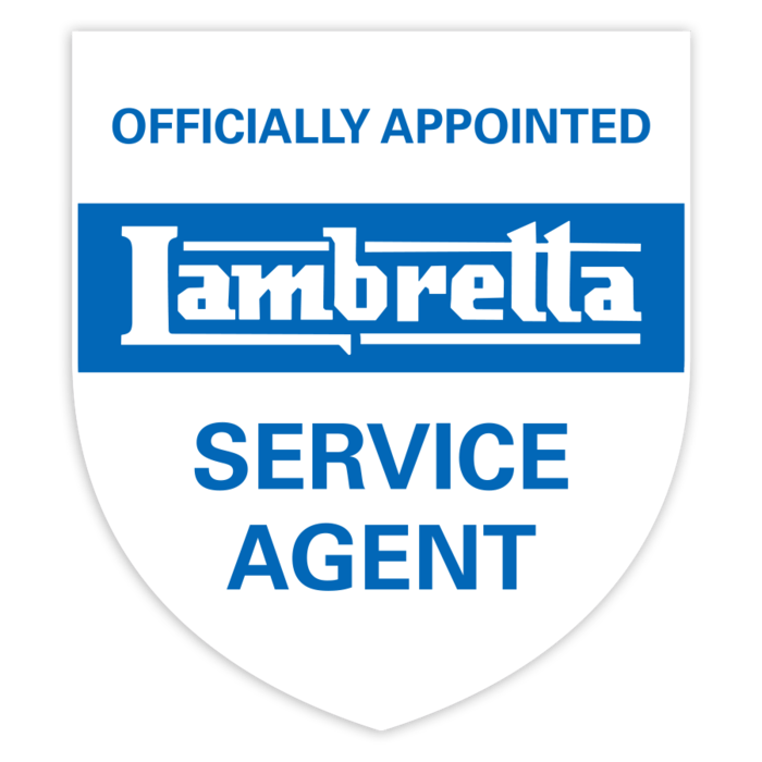 Car & Motorbike Stickers: Lambretta Official Service Agent Emblem