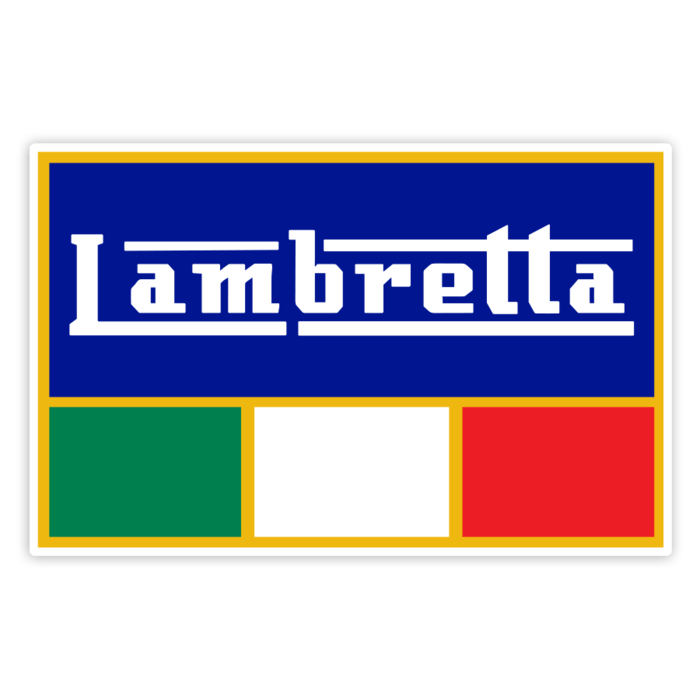 Car & Motorbike Stickers: Classic Lambretta Emblem Italy