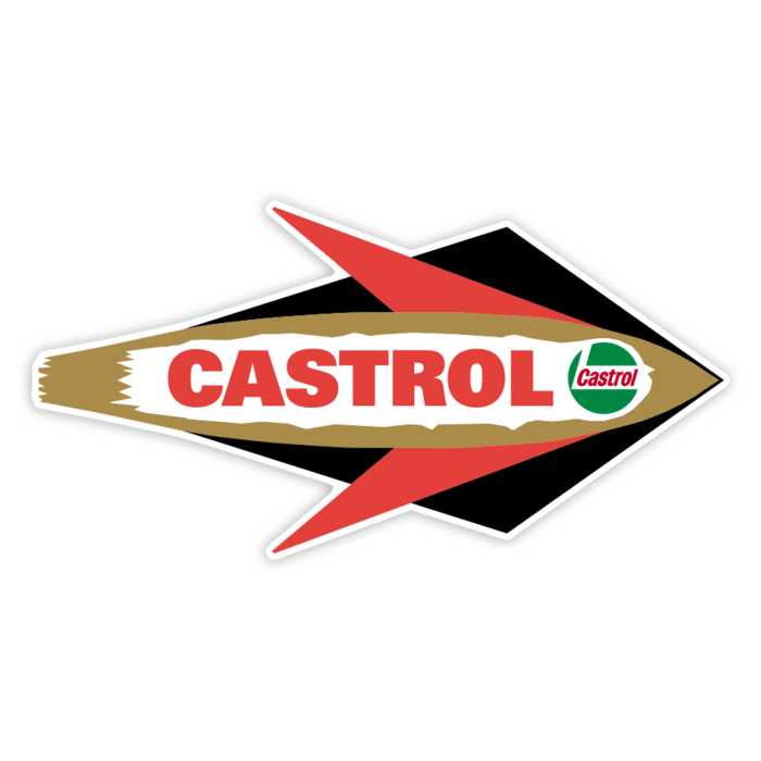 Car & Motorbike Stickers: Castrol Arrow Right Retro Emblem