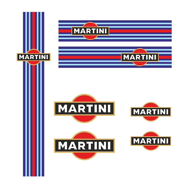 Car & Motorbike Stickers: Vespa Martini