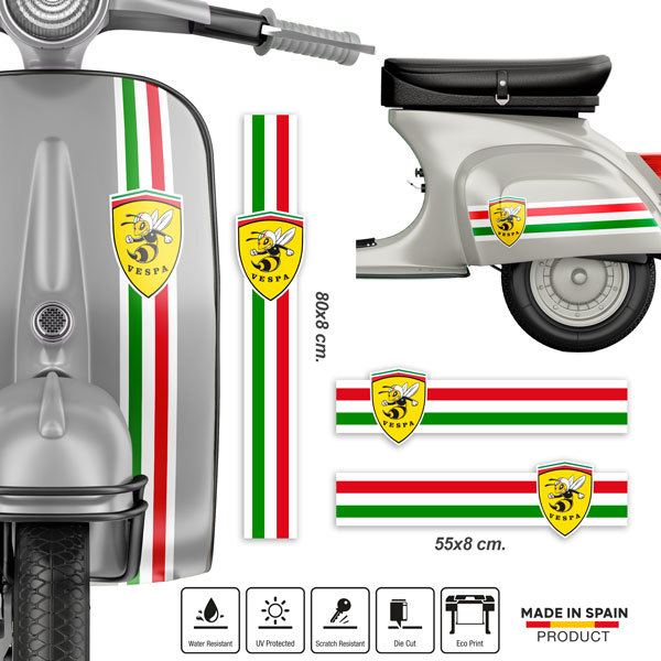 Sticker Car Motorbike Vespa Italia