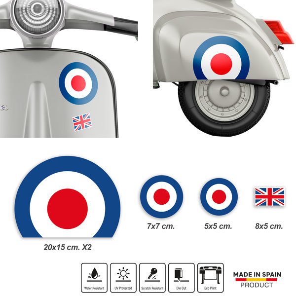 Car & Motorbike Stickers: Vespa British Aviation