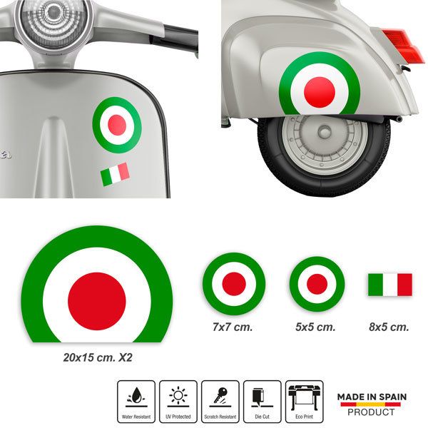 Car & Motorbike Stickers: Vespa Italian Aviation