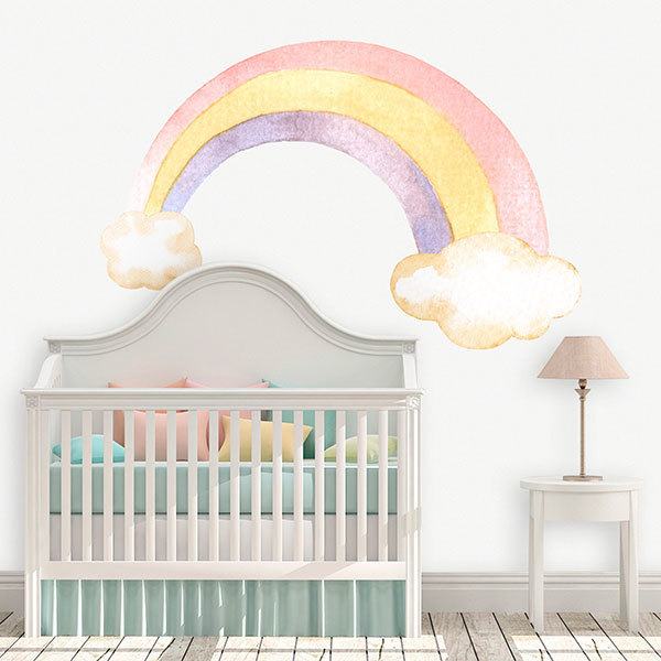 Stickers for Kids: Watercolour rainbow