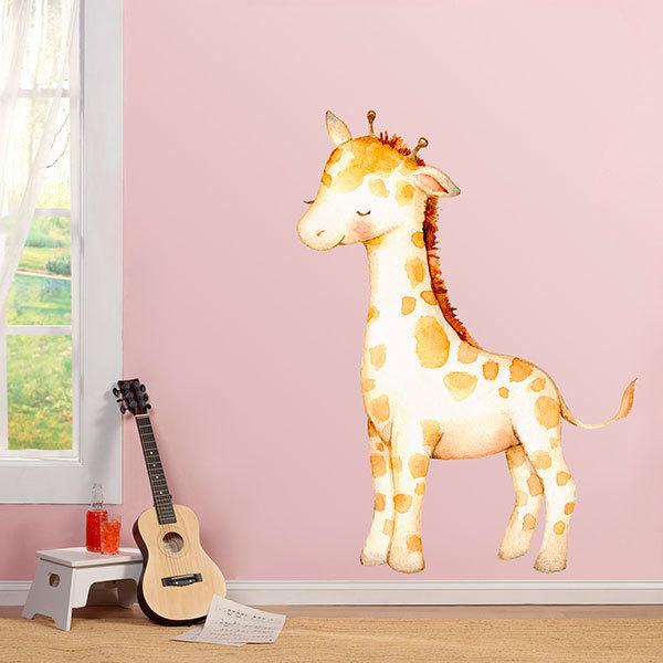 Stickers for Kids: Watercolour giraffe
