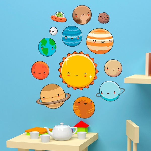 Stickers for Kids: Space Planets Kit