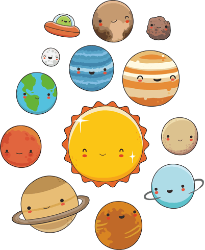 Stickers for Kids: Space Planets Kit