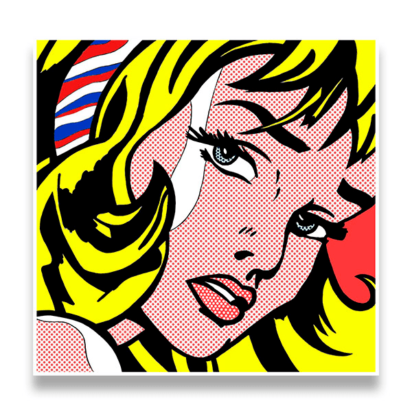 Car & Motorbike Stickers: Roy Lichtenstein style