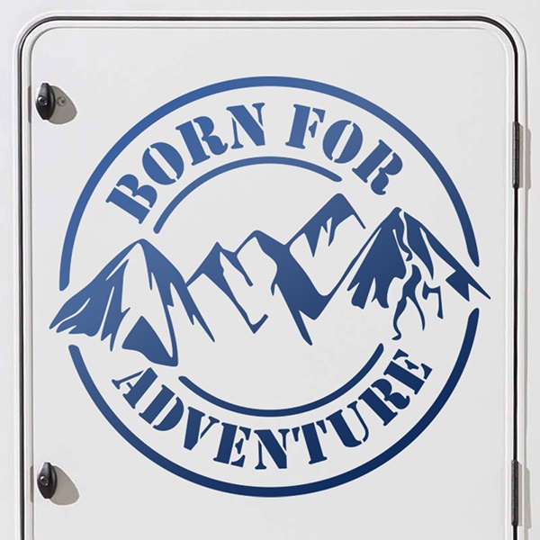 Camper van decals: Born for adventure
